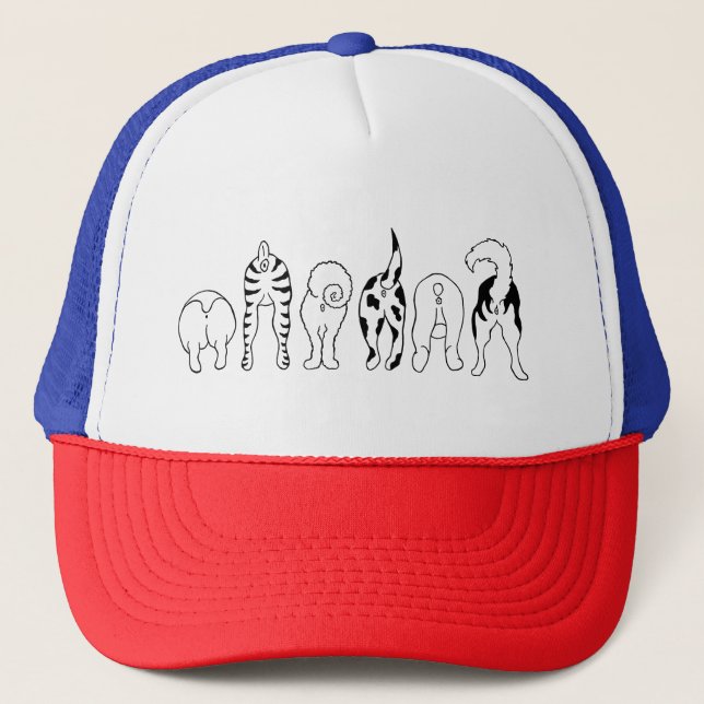 Dog Butts Trucker Hat (Front)