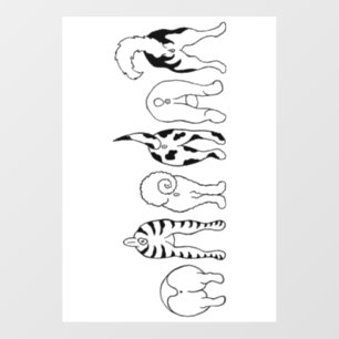 Dog Butts Wall Decal