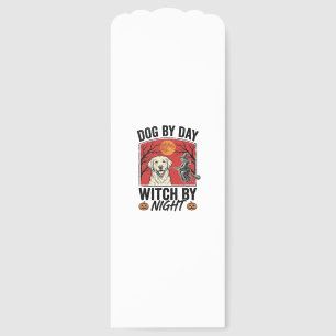 Dog By Day Witch By Night Vintage Halloween Dog De Bookmarks