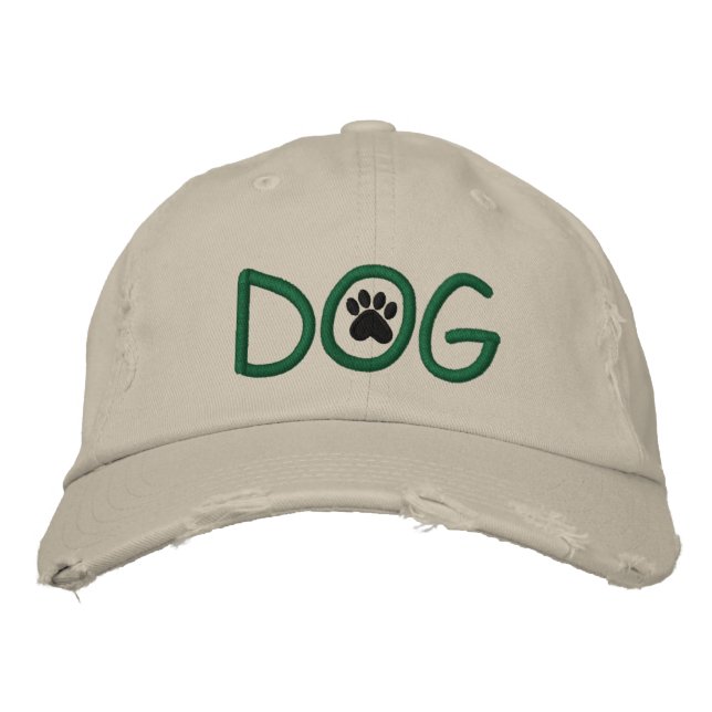 DOG by SRF Embroidered Baseball Hat (Front)