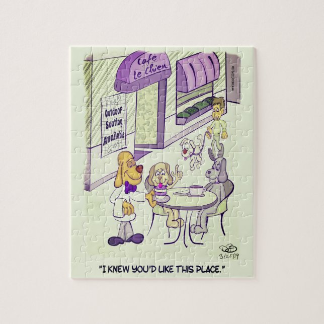 Dog Cafe Jigsaw Puzzle (Vertical)