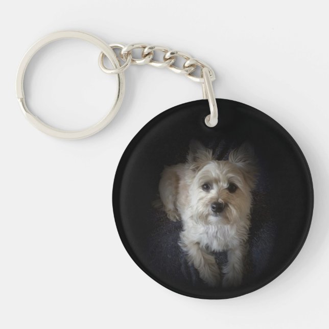 Dog Cairn Terrier Canine “Dog Lover” Key Chain (Front)