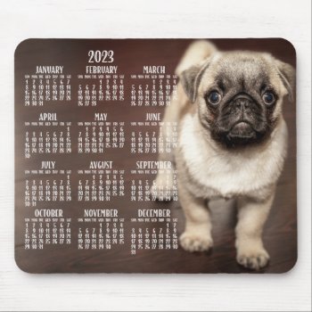 Dog Calendar 2023 Mouse Pad Cute Puppy by online_store at Zazzle