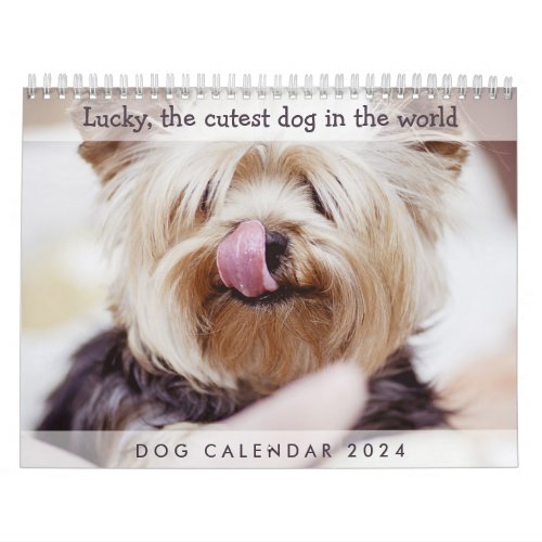 Dog Calendar 2024 Add Your Cute Photos