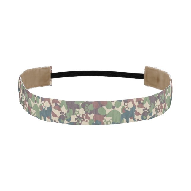 Dog Camouflage Pattern Athletic Headband (Front)