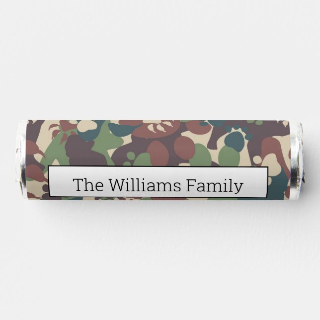Dog Camouflage Pattern Breath Savers® Mints (Front)