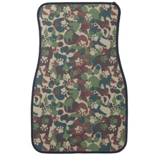 Dog Camouflage Pattern Car Mat