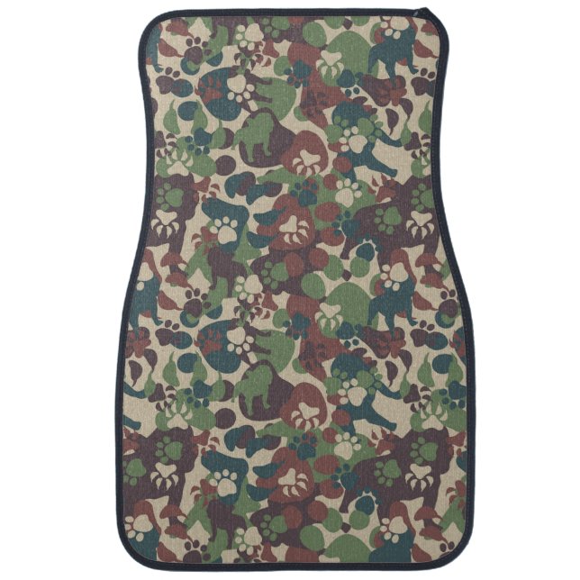 Dog Camouflage Pattern Car Mat (Front)