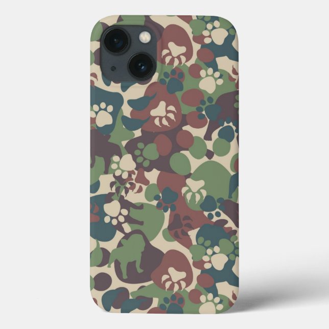 Dog Camouflage Pattern Case-Mate iPhone Case (Back)