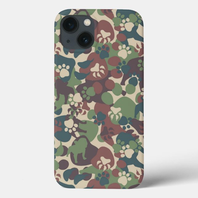 Dog Camouflage Pattern Case-Mate iPhone Case (Back)