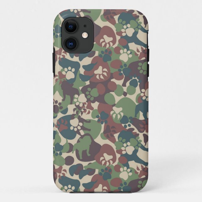 Dog Camouflage Pattern Case-Mate iPhone Case (Back)