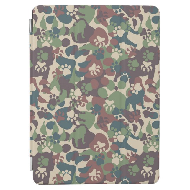Dog Camouflage Pattern iPad Air Cover (Front)