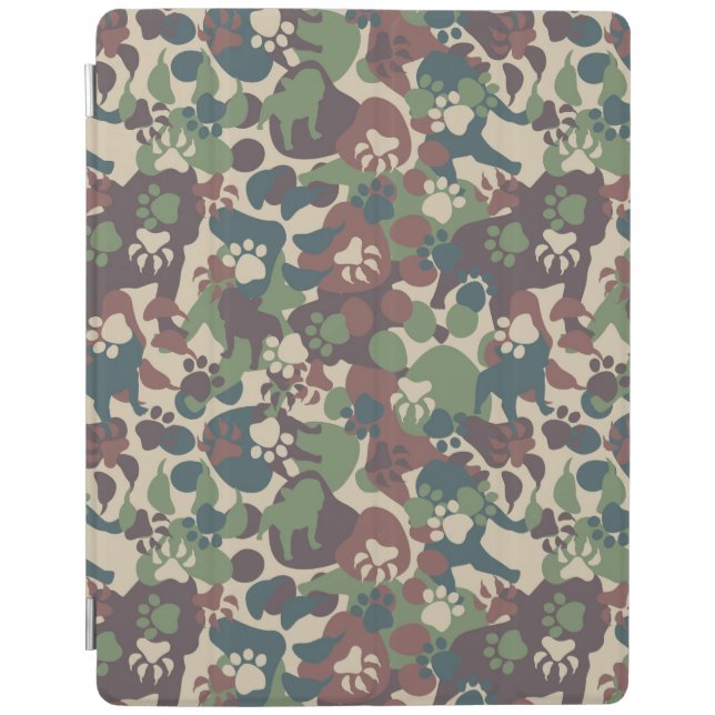 Dog Camouflage Pattern iPad Air Cover (Front)