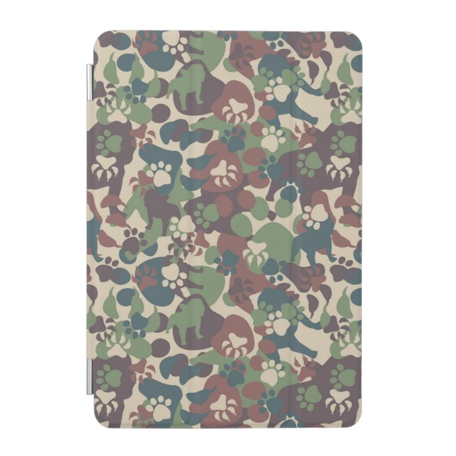 Dog Camouflage Pattern iPad Mini Cover (Front)