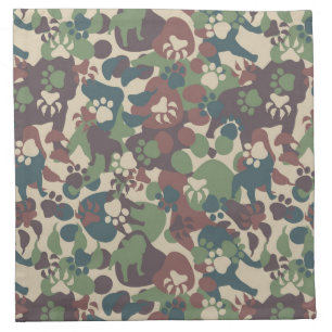 Dog Camouflage Pattern Napkin