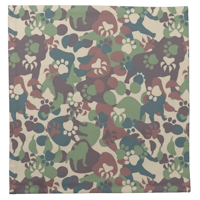 Dog Camouflage Pattern Napkin (Front)