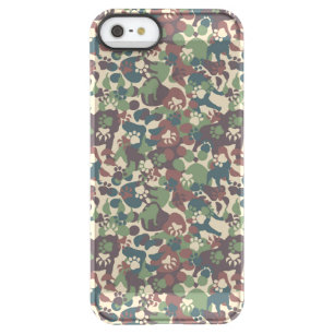 Dog Camouflage Pattern Permafrost iPhone SE/5/5s Case
