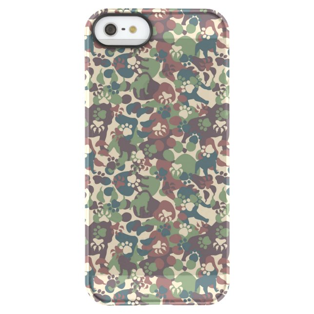 Dog Camouflage Pattern Uncommon iPhone Case (Back)