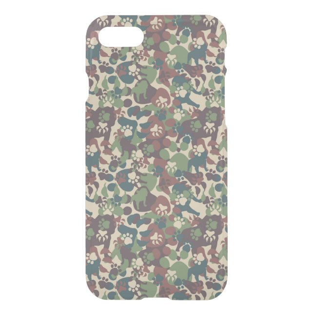 Dog Camouflage Pattern Uncommon iPhone Case (Back)