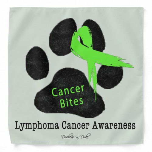 Dog Cancer Non_Hodgkins Lymphoma Awareness Bandana
