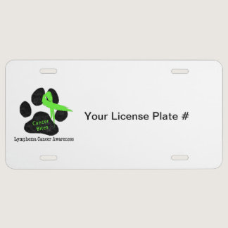 Dog Cancer Non-Hodgkins Lymphoma Awareness License Plate