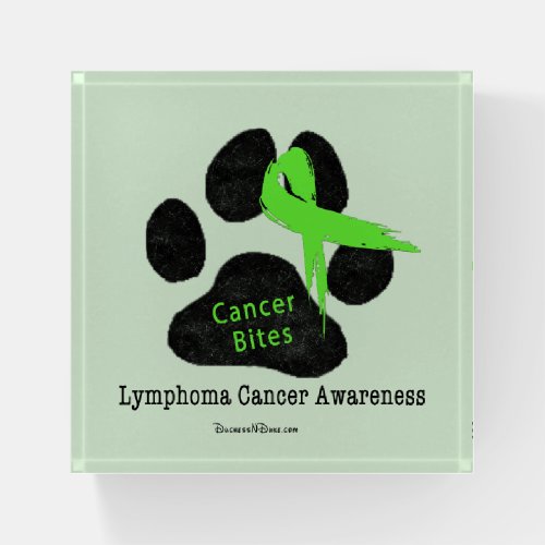 Dog Cancer Non_Hodgkins Lymphoma Awareness Support Paperweight