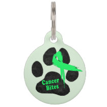 Dog Cancer Non-Hodgkins Lymphoma Awareness Support Pet ID Tag