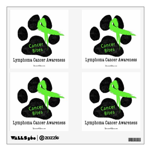 Dog Cancer Non_Hodgkins Lymphoma Awareness Support Wall Decal