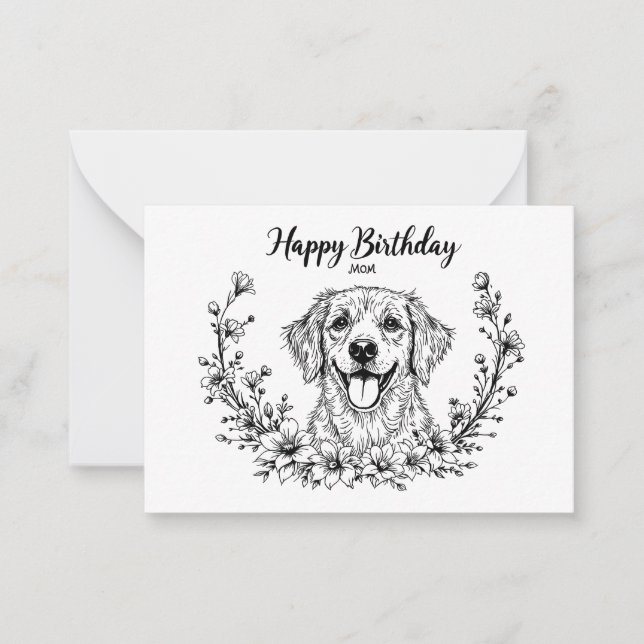 Dog card for mom. (Front)