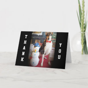 DOG CARE GIVER'S CHRISTMAS AND THANK YOU HOLIDAY CARD