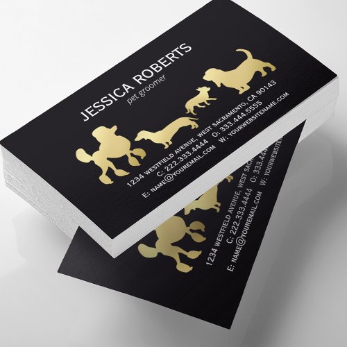Dog Care Services  Pet Grooming Business Card