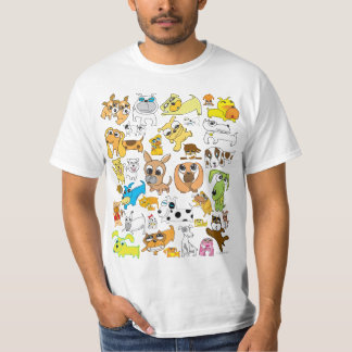 Dog Cartoon 36 In 1 T-Shirt Collectible