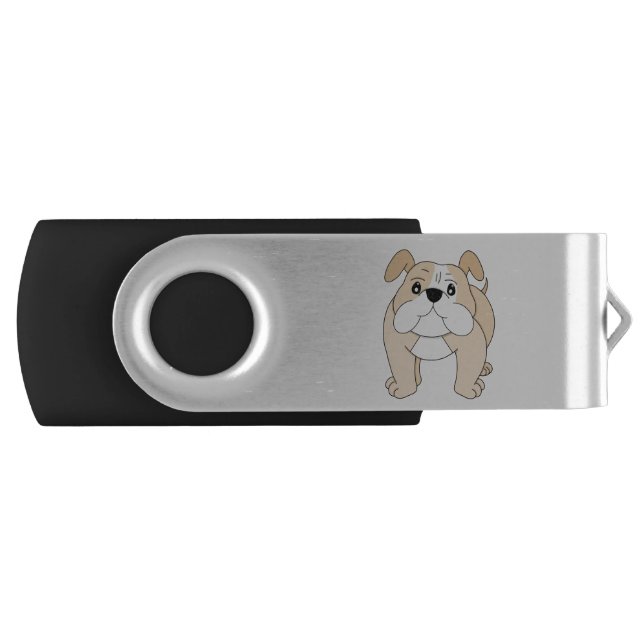 Dog Cartoon Amazing Bulldog Flash Drive (Front)