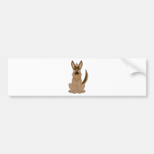 Dog Cartoon Amazing German Shepherd Bumper Sticker