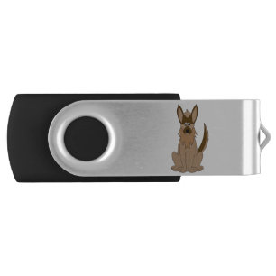 Dog Cartoon Amazing German Shepherd Flash Drive