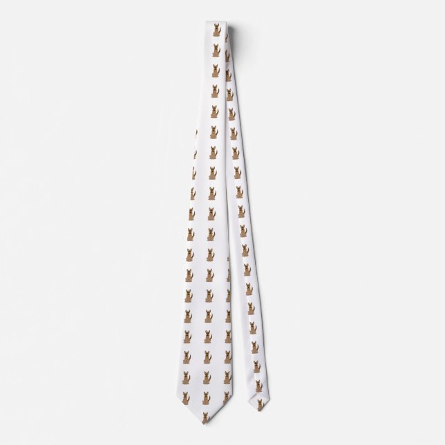 Dog Cartoon Amazing German Shepherd Neck Tie (Front)