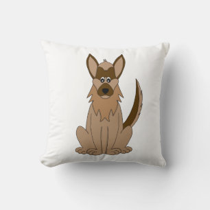 Dog Cartoon Amazing German Shepherd Throw Pillow