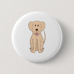 Dog Cartoon Amazing Labrador Retriever Button