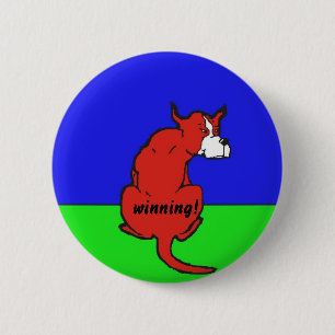 dog cartoon button