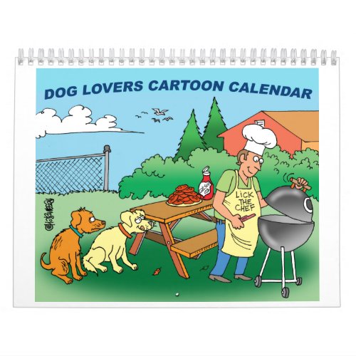 Dog Cartoon Calendar