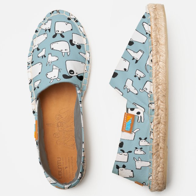 Dog Cartoon Espadrilles (Side)