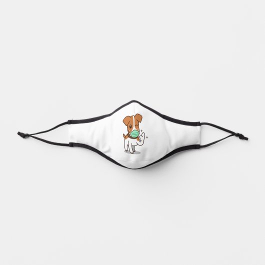 Dog cartoon wearing mask (Front)