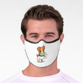 Dog cartoon wearing mask (Worn)