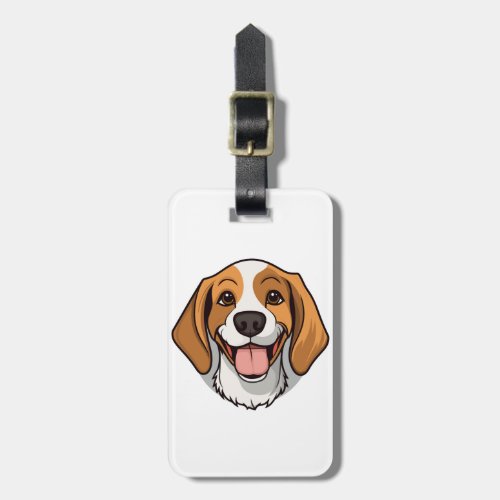Dog Cartoon wild Sticker Element  Luggage Tag