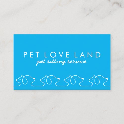Dog Cat Boarding Kennel Business Card