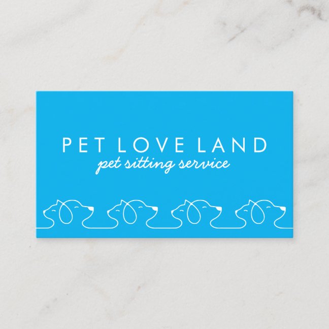 Dog Cat Boarding Kennel Business Card