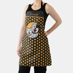 Dog Cat Dots Apron