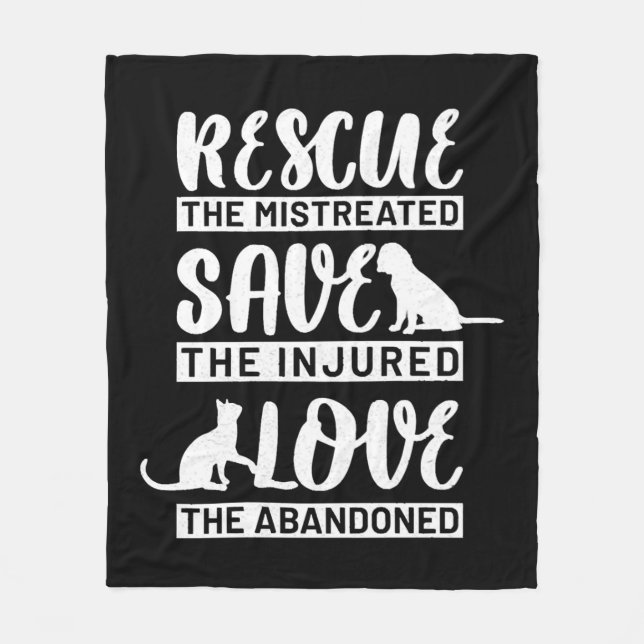 Dog Cat Fleece Blanket (Front)