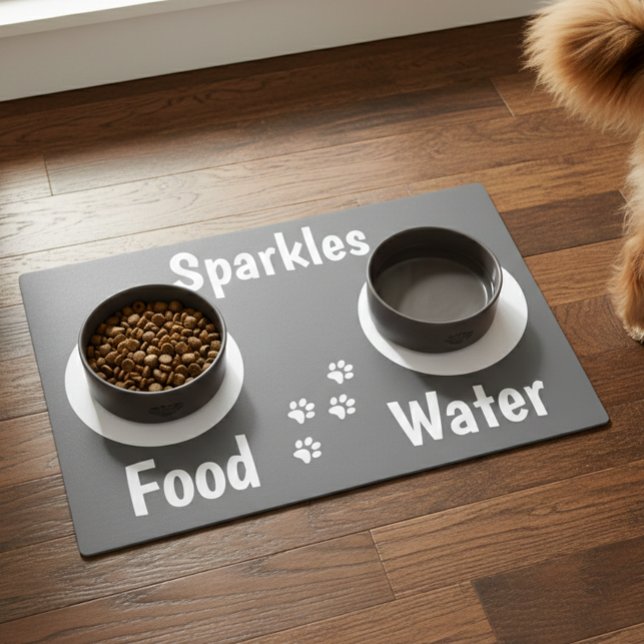 Dog Cat Food Water Kitchen Mat (Creator Uploaded)