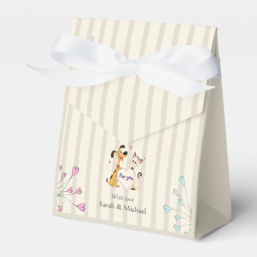 Dog & Cat Gender Reveal Favor Boxes